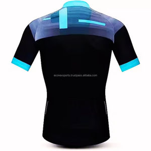 100% poliéster ciclismo Jersey transpirable secado rápido personalizable Logo sublimación ligero a prueba de viento manga corta ropa deportiva - Product Image 2