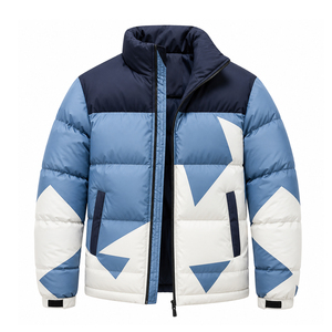 Veste matelassée à capuche pour homme, style luxueux, veste d'hiver surdimensionnée pour homme pour les vêtements de marque privée - Product Image 1