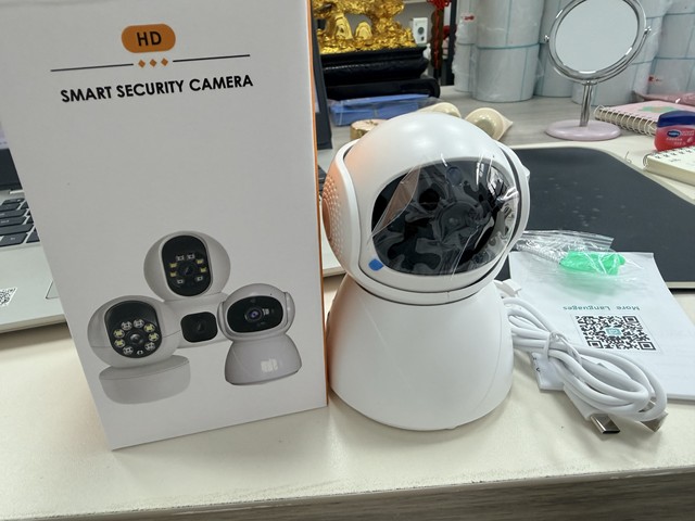HD Smart Security Camera Intercom Auto Tracking 4X Zoom 1080P 8MP CMOS Sensor WiFi Night Vision Cloud Storage 360 Degree Wide