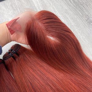Super doble dibujado de hueso vietnamita pelo liso al por mayor 100% extensiones de cabello virgen vietnamita con cierre - Product Image 6