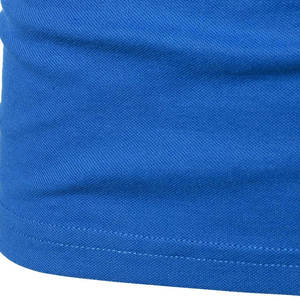 เสื้อโปโลชาย แขนสั้น ลายเรขาคณิต สีบล็อก ทรงปกติ สีน้ำเงิน เหลือง ขาว ผ้าถัก สไตล์ลำลอง - Product Image 5