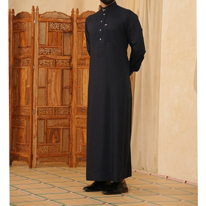 Elegante Túnica Larga Musulmana para Hombre, para Ocasiones Religiosas y Culturales - Product Image 5