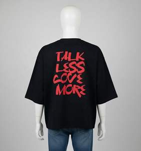 T-shirts oversize été UE/US pour hommes, coupe ample décontractée, imprimés DTF et DTG, manches tombantes, style streetwear, vêtements pour hommes - Product Image 4