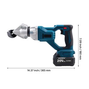 Cordless 360 Degree Pivoting Head Sheet Metal Cutter 110VAC 20VDC Double Blades 18 GA Galvanized Steel Metal <b>Shear</b> <b>Scissor</b> <b>Shear</b> - Product Image 6