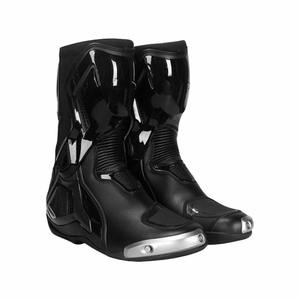 Chaussures de course moto professionnelles, bottes de moto mi-mollet protectrices, fermeture éclair latérale, logo personnalisé, sécurité motard, microfibre - Product Image 3
