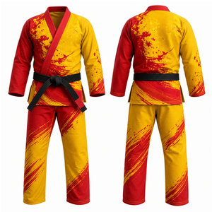 Professional Taekwondo Karate Jiu Jitsu MMA Martial Arts Uniform Sets Customizable Canvas Doboku Gi Kimono Unisex Durable 220g - Product Image 1