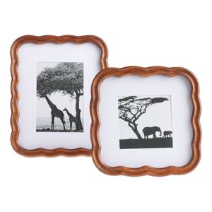 Bohemian Acacia Wood Photo <b>Frame</b> with Natural Finish | Wholesale - Product Image 3