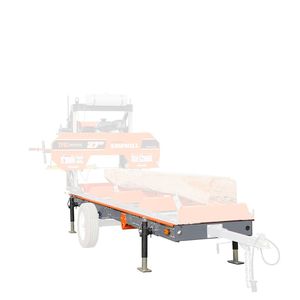 Rimorchi Agricoli PSM27 Rimorchio per Segheria con Telaio Ausiliario Capacità 4400 libbre Martinetti di Livellamento Barra Antiribaltamento TMG Sframe - Product Image 1