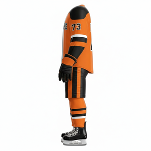 Jersey de Hockey sobre Hielo Personalizado al por Mayor OEM |   Tela de malla transpirable |   Uniformes de Hockey con Logotipo Personalizado, Uniformes de Hockey sobre Hielo OEM - Product Image 5