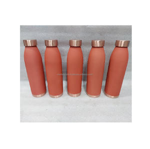 Artisan Pure Copper <b>Bottle</b> 950/<b>750ml</b> Traditional Hammered Surface Eco-Friendly Lid Offering Natural Health Benefits for Gym Yoga - Product Image 4