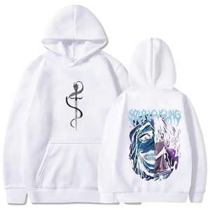 Sudadera con capucha de algodón suave con estampado artístico y elegante, estilo urbano relajado para mujer, sudaderas con capucha estampadas, ropa cómoda y a la moda para mujer. - Product Image 2