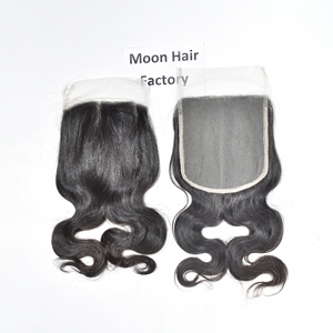 ผมต่อแบบ Remy Indian Human Hair Closure Bodywave เนื้อนุ่มเด้ง คุณภาพระดับซาลอน ซักล้างได้ ใช้ซ้ำได้ ทนทาน ยาวนาน สำหรับผู้หญิง เพื่อความงาม - Product Image 4