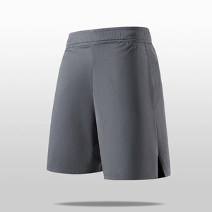 Pantalones Cortos Bermuda para Hombre, Color Sólido, 100% Poliéster, Secado Rápido, Cintura Elástica con Bolsillos, Logotipo Personalizado, Ropa Deportiva Informal - Product Image 4