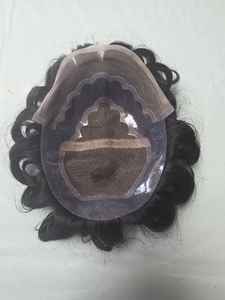 Bollywood Model Taz Hair BD Virgin Human Hair Wig Soft Indian Hair Prosthesis for Men Remy Toupee - Product Image 3