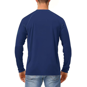 T-shirts pour hommes de haute qualité, 220 grammes, impression de logo sur mesure, vêtements en gros, manches longues, séchage rapide, confortables - Product Image 6