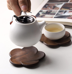 Handcrafted Wooden Flower <b>Coaster</b> Set Decorative Wood <b>Drink</b> <b>Coasters</b> for Tea Coffee Cups Mugs Home Office Table Decor - Product Image 6