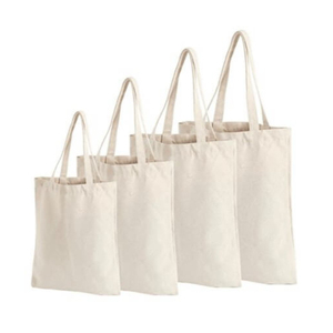 <b>Canvas</b> Shopping Bag Medium Size Top Handle Grocery Tote Natural Color Hand Length Handle - Product Image 1
