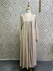 Best Quality Hand Embroidered Beaded Vintage Premium Nida Abaya Loose Anti-Pilling Meera Fashion Designers Ramadan - Product Image 1