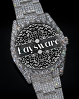 Montre automatique de luxe en acier inoxydable, style Hip Hop, entièrement sertie de moissanite VVS, passe le test du diamant