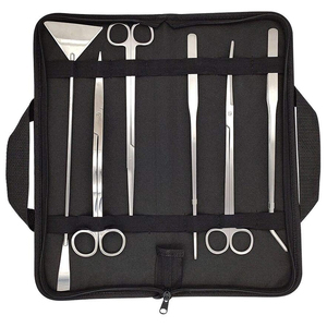 Kit de Herramientas de Acuarios de Acero Inoxidable Personalizado, Tijeras para Recortar Plantas Acuáticas, Pinzas, Juego de Limpiadores de Acuarios - Product Image 1