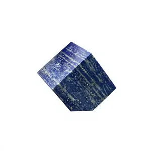 Cubo Poliedro de Lapislázuli Natural Tallado a Mano, Gema Azul Pulida, Cristal Geométrico, Recuerdo de Halloween, Decoración Navideña para el Hogar - Product Image 1
