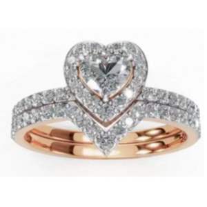 เครื่องประดับเพชร 0.909 กะรัต 56 เม็ด ทองคำแท้ 9k 14k 18k สีเหลือง สีโรสโกลด์ สีขาว ประดับอัญมณีแท้ เครื่องประดับชั้นดี ของขวัญสุดหรูสำหรับเธอ - Product Image 1