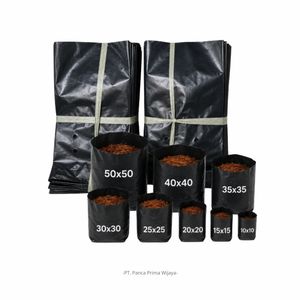 <b>Polybag</b> Grow Bags 25x25cm Black PE Reusable PE Nursery Grow Bag for Seedling Agriculture Plant Cultivation - Product Image 5