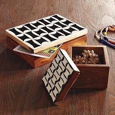 Boîte de rangement en MDF avec incrustation en résine, style unique, boîte de rangement décorative avec incrustation en résine, boîte à bijoux en résine à un prix très raisonnable - Product Image 2