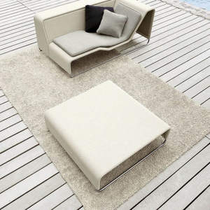 Chaise longue en Teslin avec logo personnalisé, dossier solide, pour la détente en plein air, à la piscine, dans le jardin - Garantie de 3 ans - Product Image 5