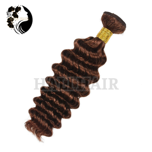 Vente en gros de cuticules vierges vietnamiennes 100% alignées extensions de cheveux humains Remy à double vague profonde trame cheveux Hali - Product Image 5