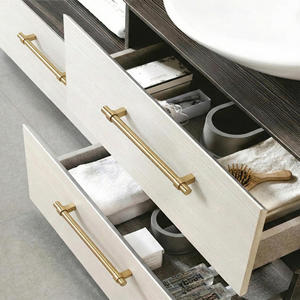 High Quality Modern Brushed <b>Gold</b> Zinc Alloy Cabinet <b>Pull</b> Handle Minimalist Cylinder Furniture Hardware for Kitchen Bathroom - Product Image 5