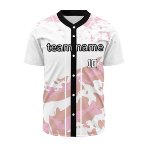 Uniforme de Béisbol Personalizado para Niñas, con Bordado de Canadá y Estados Unidos, en Poliéster con Rayas Finas, Jersey Blanco y Negro - Product Image 5
