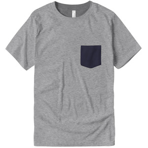 Wholesale Bella Canvas Style Front Pocket T <b>Shirts</b> <b>Mens</b> 100% Combed Cotton Blank Pocket T <b>Shirts</b> DTG Printing Bulk - Product Image 1