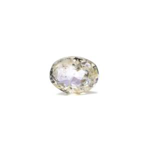 Loose 4.85 Carat Oval Faceted Yellow Sapphire Gemstone for Fine Jewelry - Product Image 1