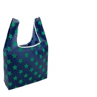Sac de courses en polyester et nylon écologique 78 g/m² 210D, motif rayé, logo personnalisé, design pliable, poignée longue, pour le voyage