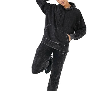 Conjunto de ropa deportiva para hombre de última moda 2024, traje de jogging de poliéster de algodón desteñido al sol, sudaderas con capucha de estilo informal - Product Image 5