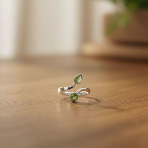 3.0 Grams Fashion <b>Peridot</b> <b>Ring</b> - Product Image 3