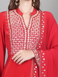 Estilo de moda tradicional, atuendo moderno para mujer, vestido largo Chudidar con Dupatta, estilo lujoso y glamuroso. - Product Image 5