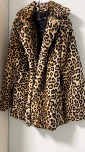 Chaqueta de Mujer OEM, Cárdigan con Estampado de Leopardo, Abrigo de Invierno de Piel Sintética, Chaqueta de Lujo Cálida de Manga Larga, Prenda Exterior de Felpa Artificial - Product Image 6