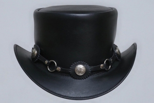 Chapeau de cowboy en cuir de qualité supérieure, style western traditionnel, pour ranch, rodéo, équitation, extérieur, mode, à large bord, fait main, qualité supérieure - Product Image 2
