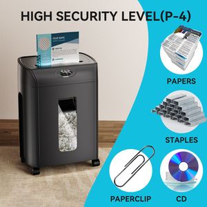 Trituratore a croce Ultra silenzioso a 15 fogli 4.76 galloni resistente per la casa e l'ufficio brandelli di carta/CD/scheda - Product Image 4