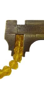 Pulsera Redonda Facetada de Obsidiana Amarilla Feng Shui Hecha a Mano para Hombre y Mujer, Tamaño 8-10 mm, Joyería de Moda Energética - Product Image 3