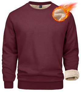 Sudadera para Hombre de Uso Diario, Cuello Redondo, Estilo Liso, Textura Suave, Puños Acanalados, Tela Duradera, Venta al Por Mayor - Product Image 1