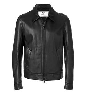 Veste matelassée tendance en cuir de mouton pour homme en manteau de grande taille de couleur marron chaud avec logo de marque de distributeur personnalisé Plain Technique - Product Image 2
