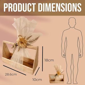 Wood <b>basket</b>, wooden <b>basket</b>, wood storage <b>basket</b>, wooden storage <b>basket</b>, wood <b>basket</b> organizer, - Product Image 3