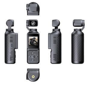 Caméra d'action portable IFA03 Q9 avec écran IPS de 1,5 pouces 130 °   Grand angle 90° °   Caméra d'action portable sportive avec objectif rotatif et zoom 8x - Product Image 2