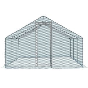 Grand enclos métallique 20 x 10 pieds pour poulets, volailles, lapins, chats, chiens, avec couverture imperméable pour poulailler et abri de ferme - Product Image 4