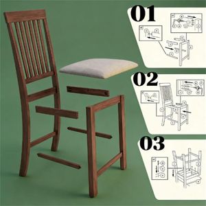 Set di 2 Sgabelli da Bar, Sedie da Pranzo per Cucina, per Uso Domestico o Commerciale - Product Image 3