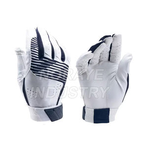 Guantes de bateo de béisbol con logotipo personalizado, guantes de bateo para hombre OEM con palma de cuero transpirable - Product Image 1