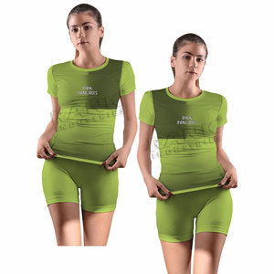 Ensembles t-shirts et shorts pour femmes, ensembles décontractés 2 pièces pour femmes, vêtements d'été, ensembles en coton tendance pour femmes - Product Image 3